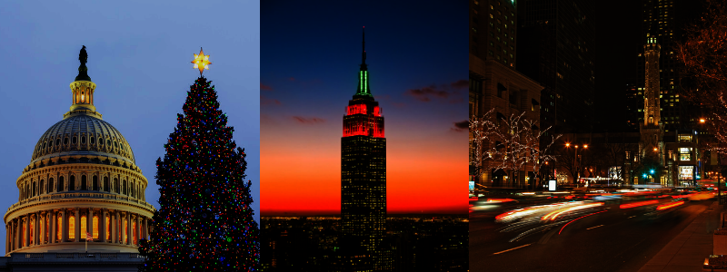 Three Cities in the US That Go Big During the Holidays