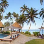 LuxeGetaways - Luxury Travel - Luxury Travel Magazine - Romantic Travel Getaways - Fiji - Fiji Resort - pool lounge - palm trees
