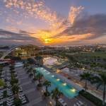 LuxeGetaways - 25 Poolside Experiences - Luxury Hotel Pools - Sheraton Puerto Rico - hotel at sunset