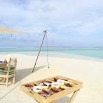 LuxeGetaways - Luxury Travel - Luxury Travel Magazine - Luxe Getaways - Luxury Lifestyle - Luxury Villa Rentals - Affluent Travel - Soneva Jani Water Villas - Medhufaru Island - Republic of Maldives - dining on beach