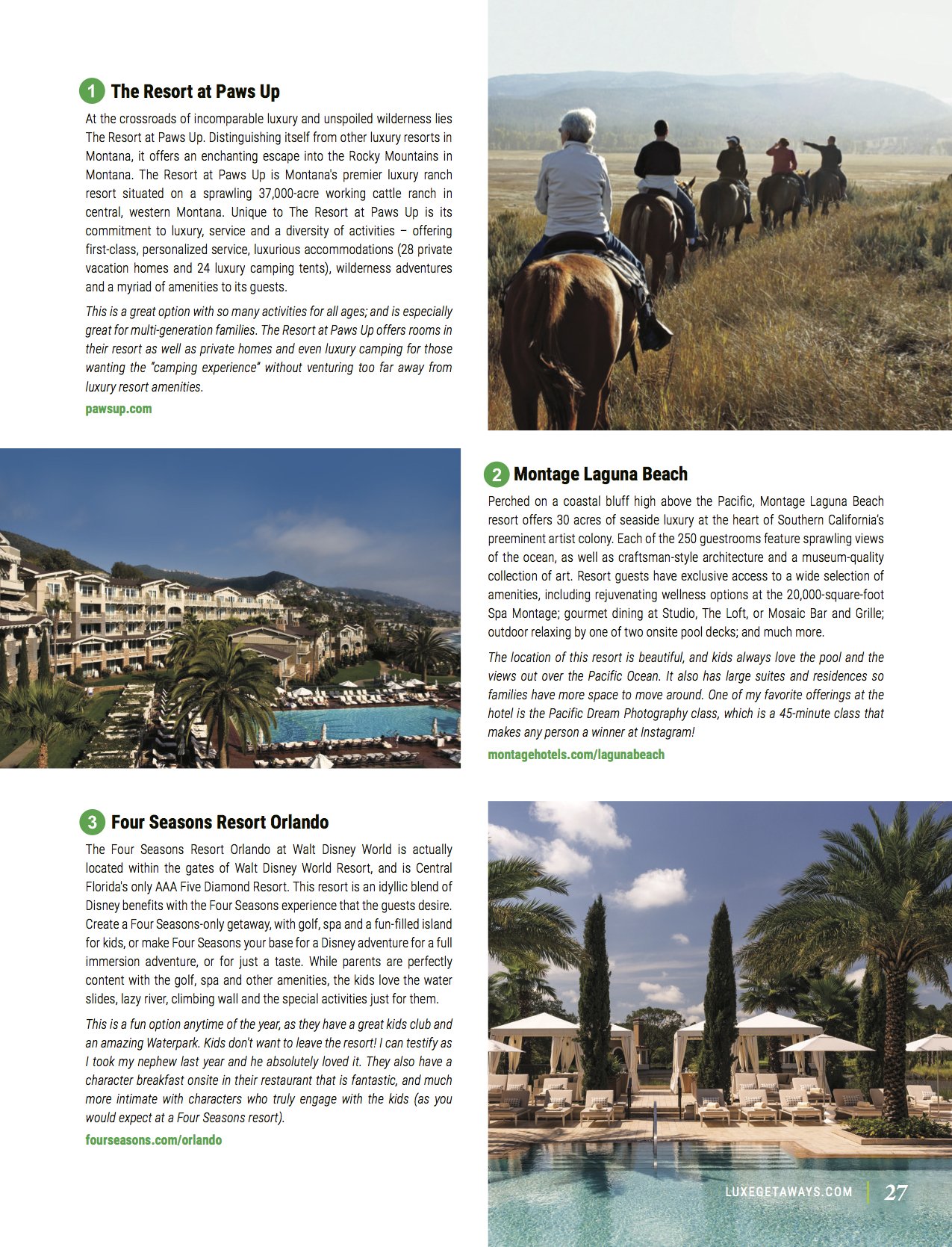 LuxeGetaways - Luxury Travel - Luxury Travel Magazine - Luxe Getaways - Luxury Lifestyle - Family Travel - Family Hotels - CIRE Travel - Tzell Travel