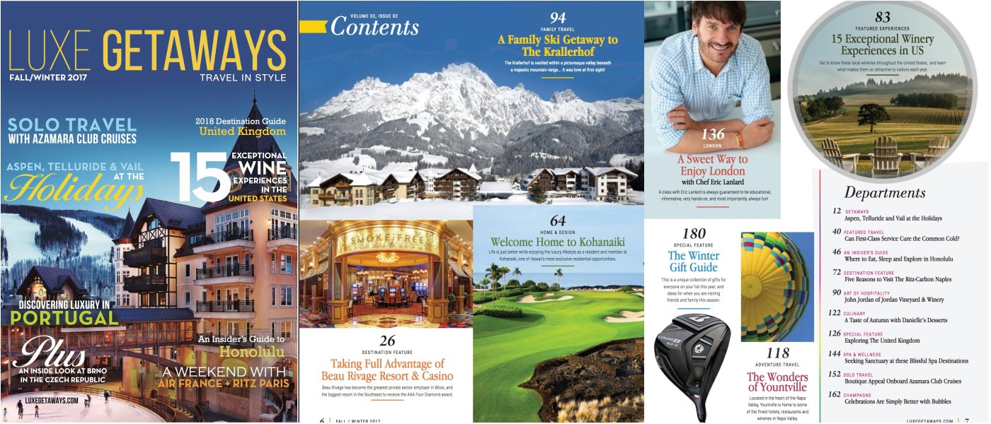 Have You Seen The Latest Issue of LuxeGetaways Magazine?