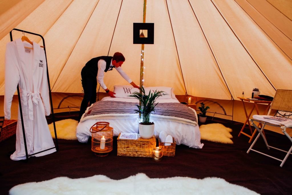 The Ultimate Glamping Experience with Aston Martin and Waldorf Astoria