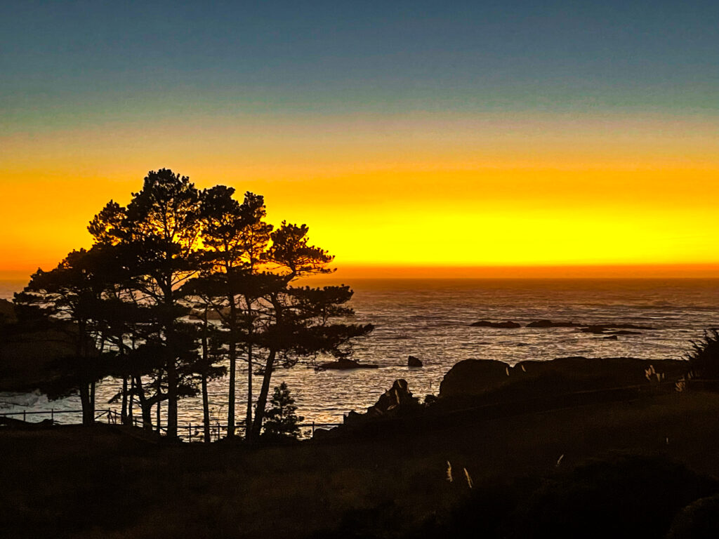 pacific coast sunset