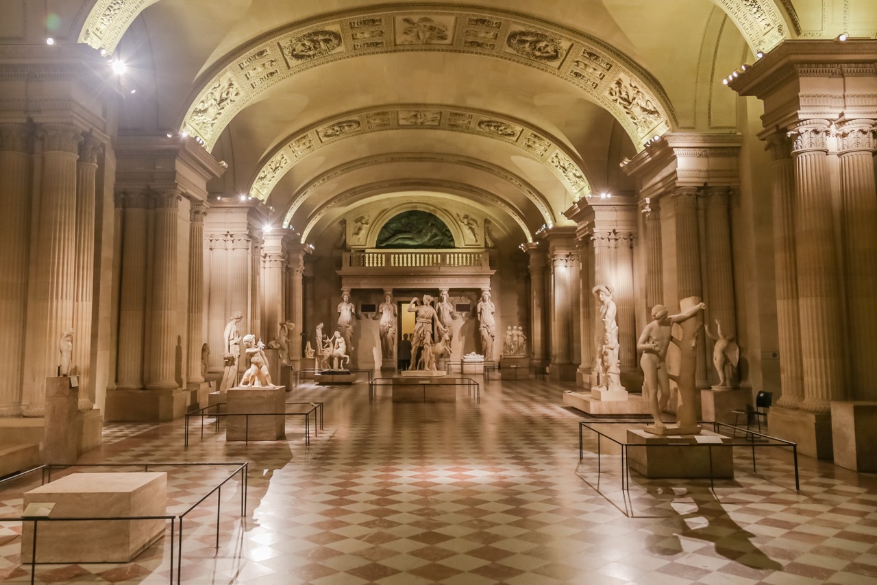Louvre art museum interior